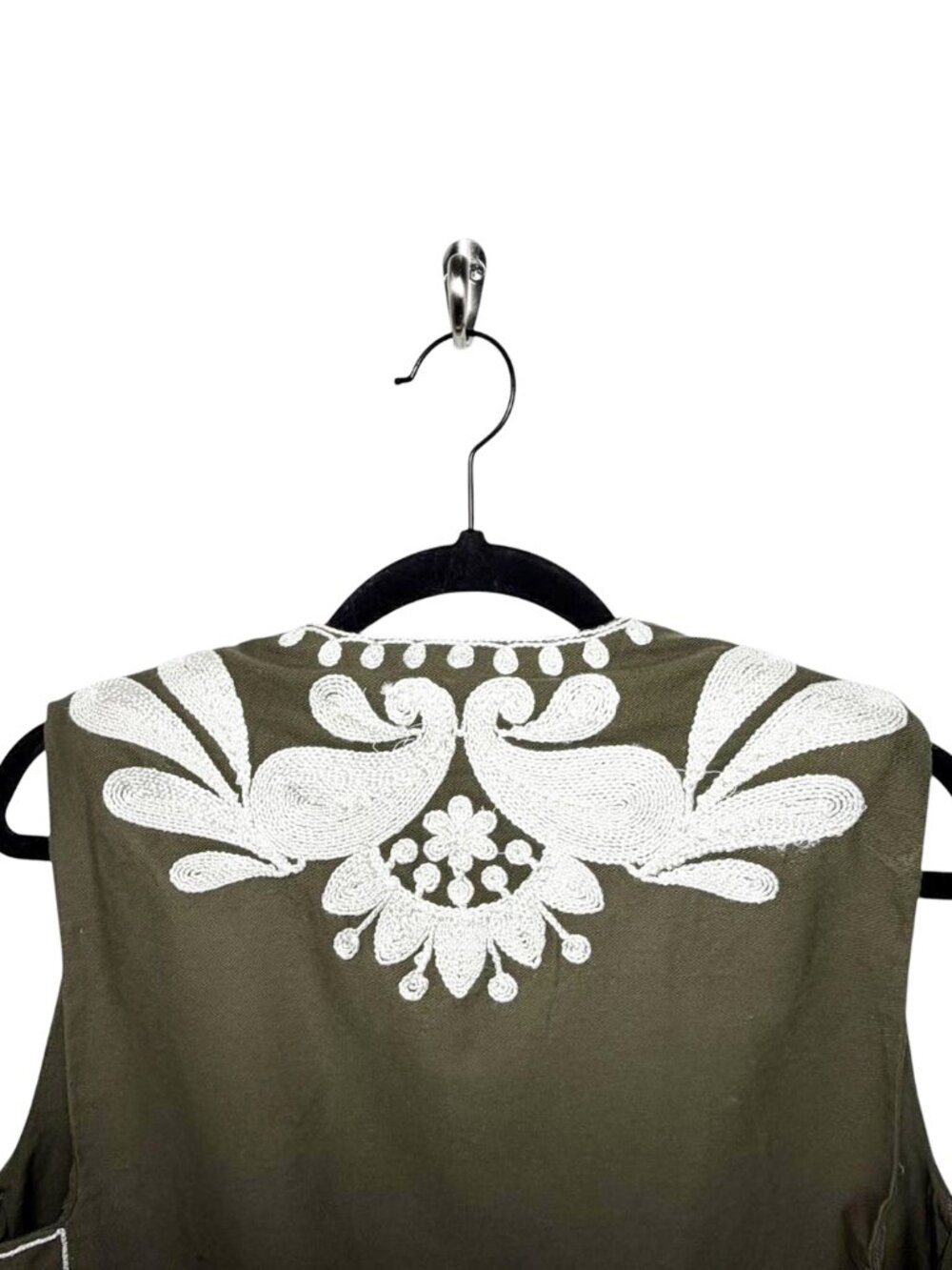 ZARA Contrast Embroidered Vest - Picture 5 of 7
